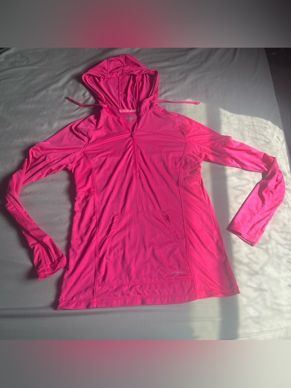 Hind Hot Pink Lightweight 1/4 Zip Performance Hoodie - Discontinued Brand
